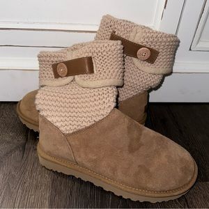 Ugg sweater boots, tan size 7